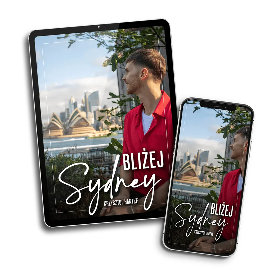 kładka polskiego przewodnika po Sydney „Bliżej Sydney” autorstwa Krzysztofa Hantke, Ozland Travel