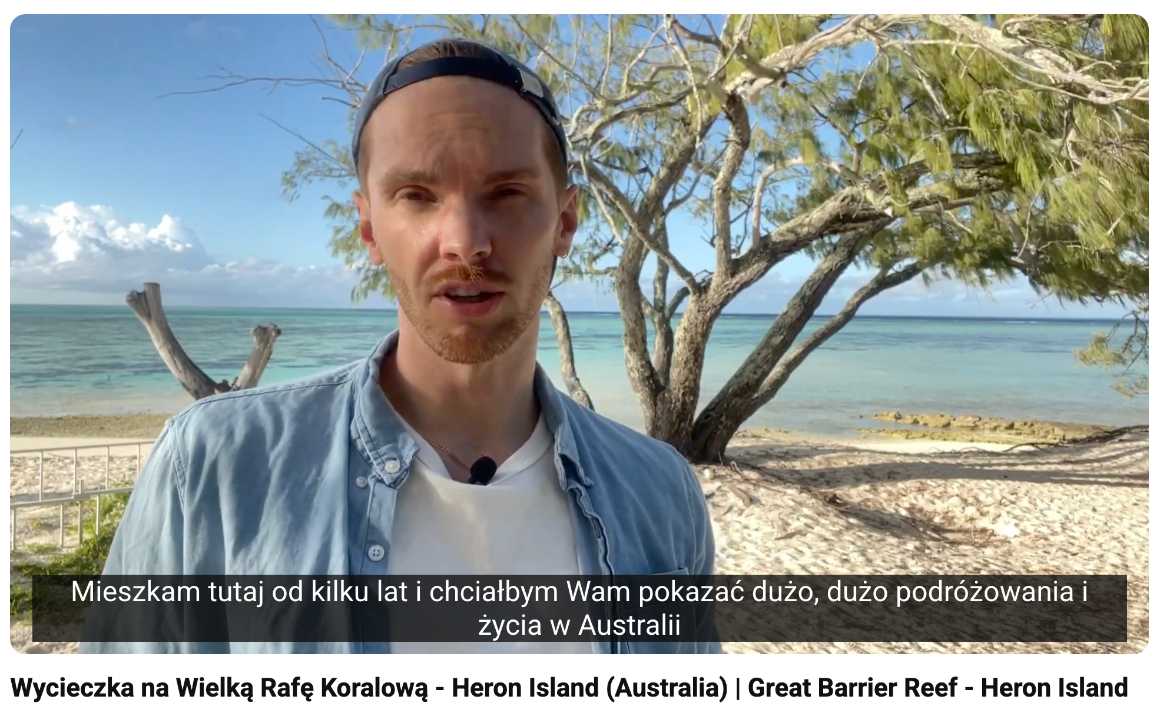moja wizyta na wyspie Heron celem zobaczenie wielkiej rafy koralowej w australii
