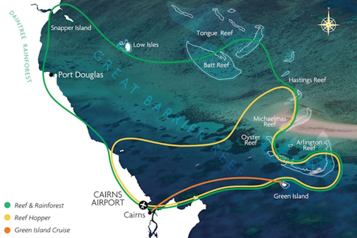 trasa-lotu-nad-rafa-wycieczka-dla-rodzin-i-par-lot-z-cairns-na-rafę-czas-lotu-i-pogoda