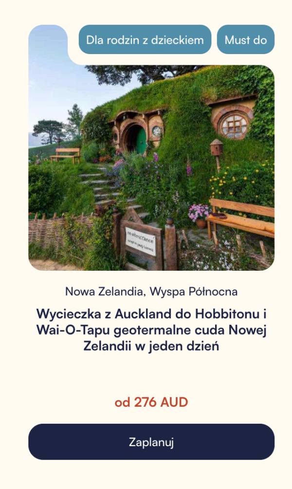 bilety do Hobbitony wyprzedane - wycieczka