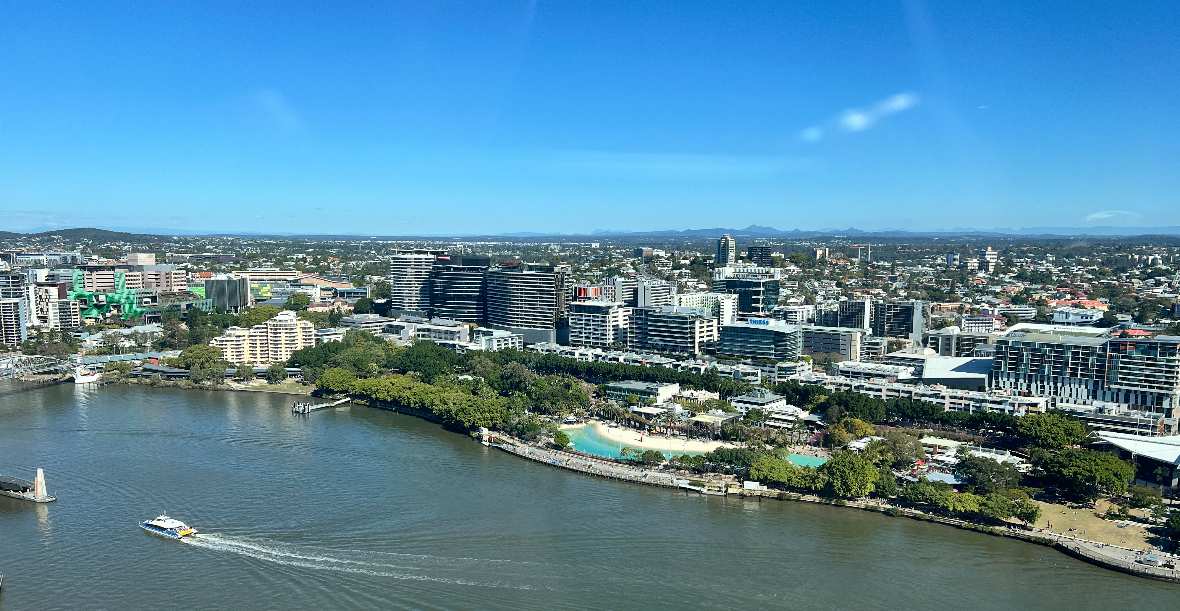 widok z Sky Deck w Brisbane