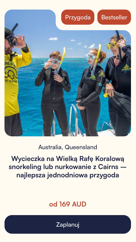 Rejs na Wielką Rafę Koralową w Australii z Cairns