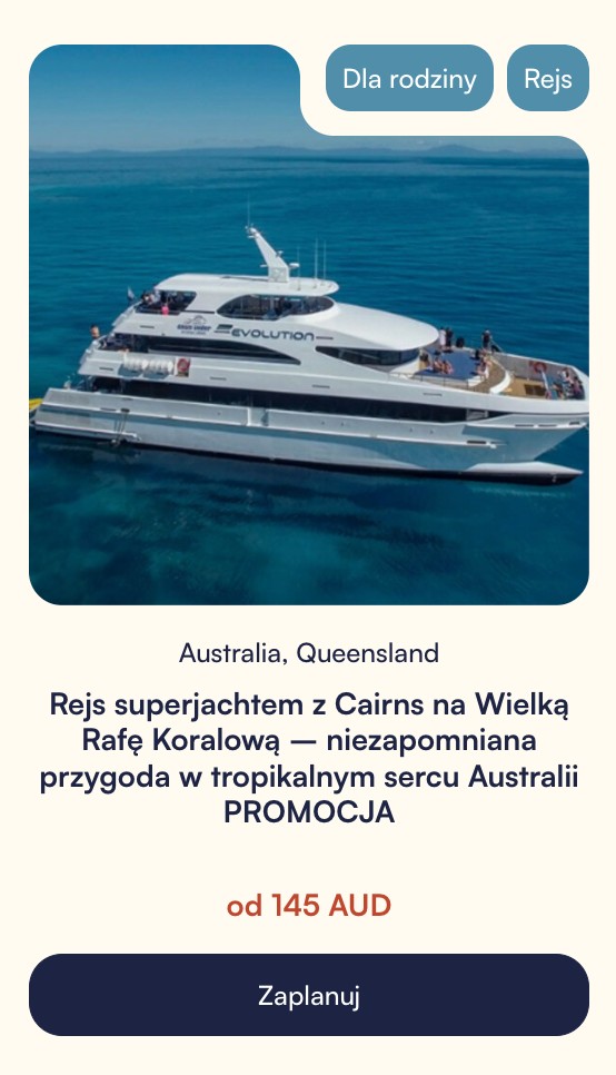Wielka Rafa Koralowa w Australii wycieczka