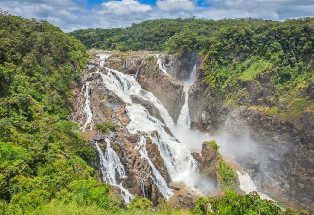 Barron Falls i Barron Gorge widziane z helikoptera z Cairns